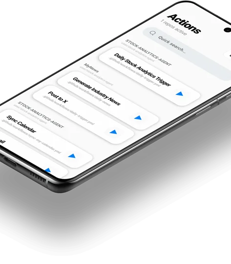 Pocket Actions アプリ画面